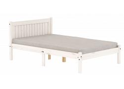 4ft Small Double Rio White Washed Wood Painted Shaker Style Bed Frame 1